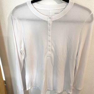 White Thermal long sleeve top size XL